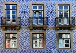 House in blue